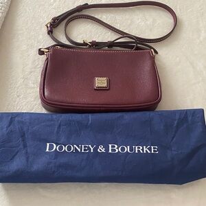 Dooney & Bourke Wine Leather Crossbody Bag
